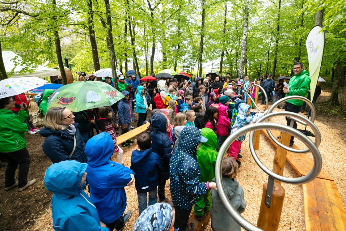 Ansprache bei Spielplatz-Einweihung