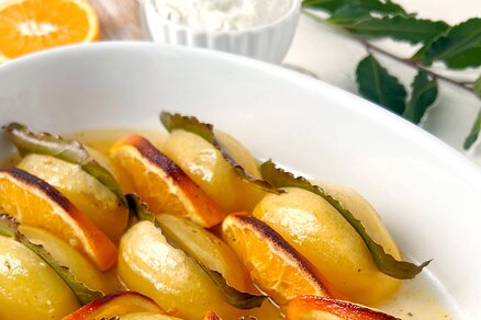 Pommes de terre au laurier et à l’orange