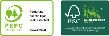 Logo - PEFC - Promoting Sustainable Forest Management and Logo - FSC - Forests Forever for All Logo - PEFC - Promoting Sustainable Forest Management and Logo - FSC - Forests Forever for All