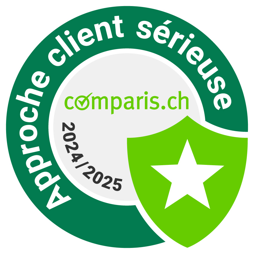 Comparis - Approche client sérieuse Comparis - Approche client sérieuse, main avec le pouce vers le haut