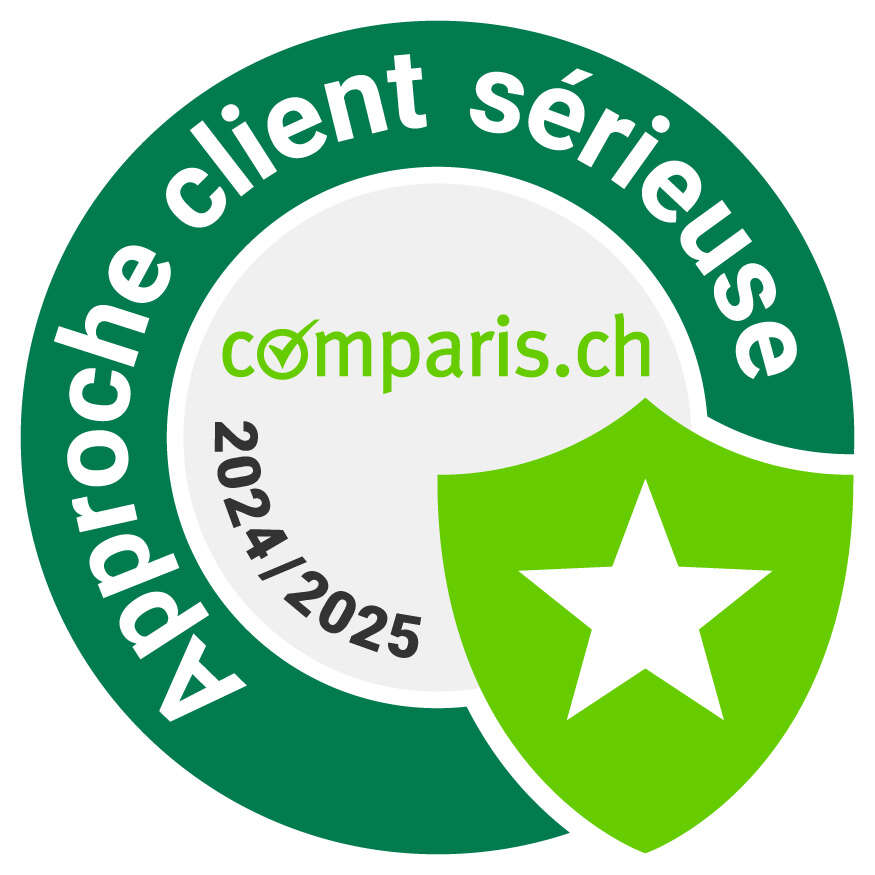 Comparis - Approche client sérieuse Comparis - Approche client sérieuse, main avec le pouce vers le haut