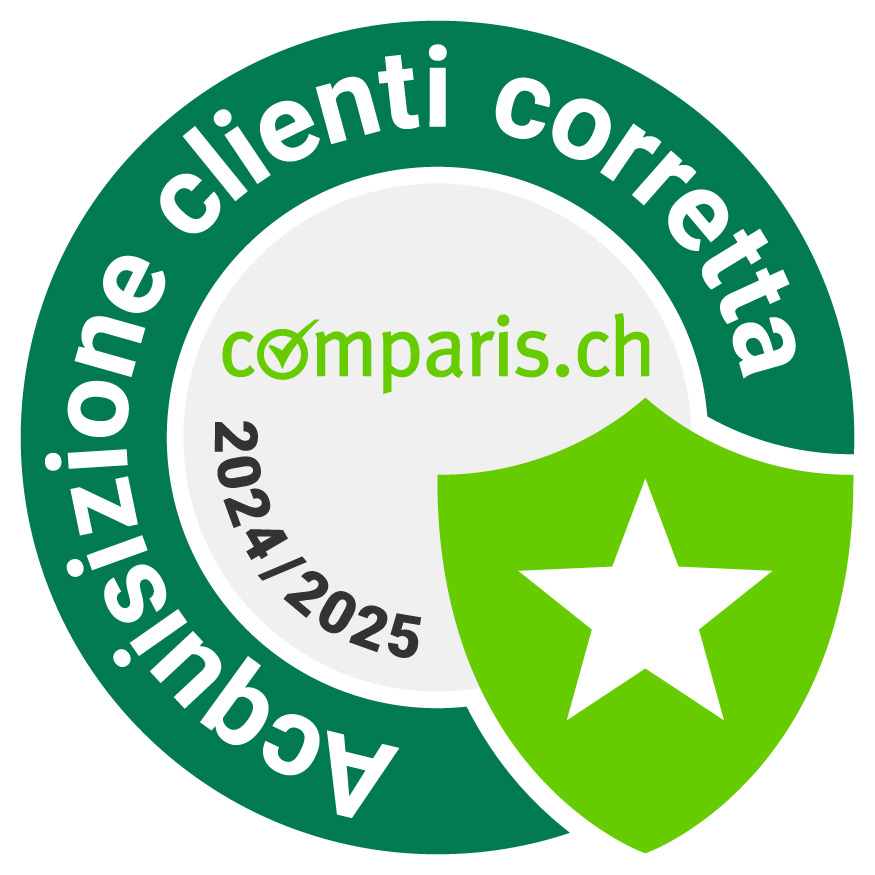 Comparis - Acquisizione clienti corretta Comparis - Acquisizione clienti corretta, mano con pollice in su