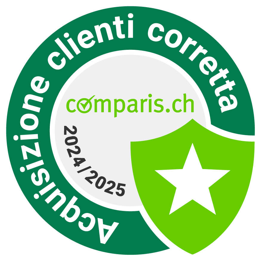 Comparis - Acquisizione clienti corretta Comparis - Acquisizione clienti corretta, mano con pollice in su