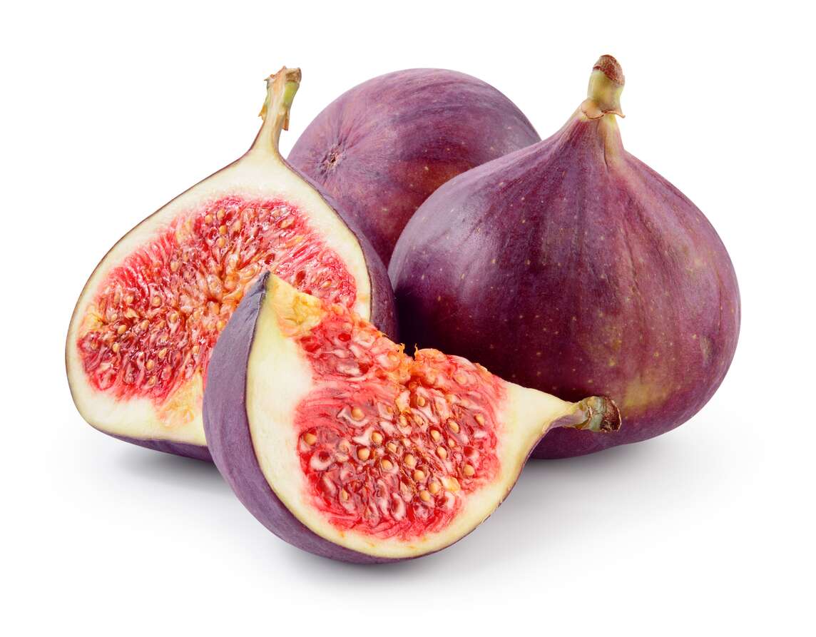 Figues bleues entières et coupées