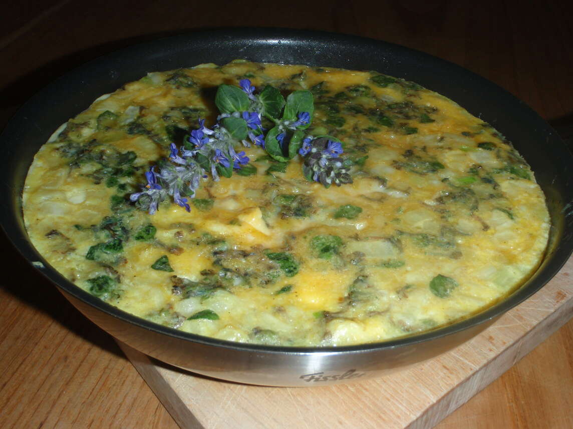 Poêlée de frittata et de blettes