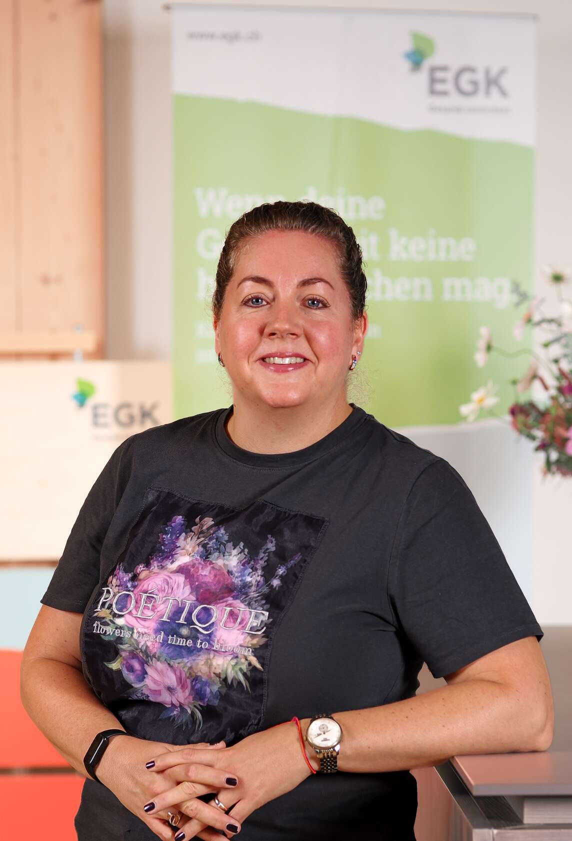 Receptionist Michaela Bandini
