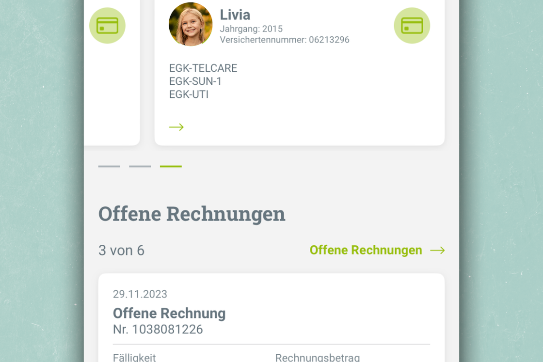 App myEGK Useransicht