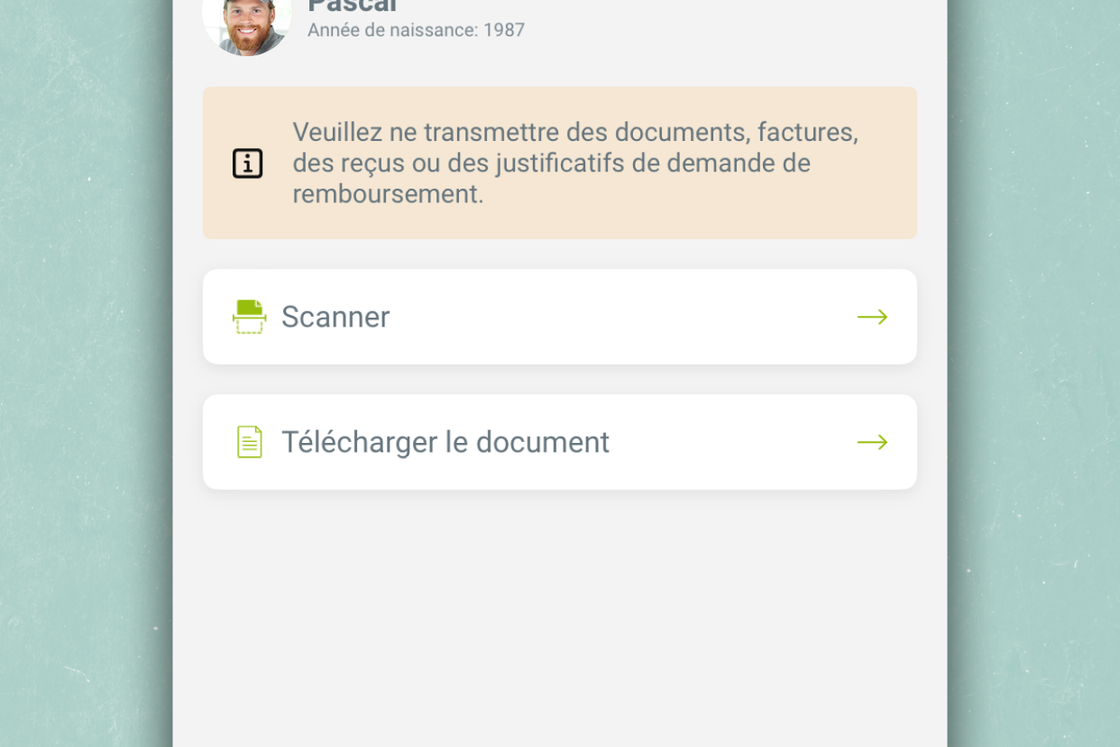 App myEGK Scanner une facture