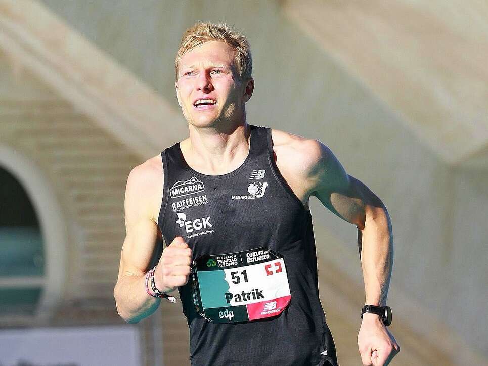 Running training - Patrick Wägeli at the race