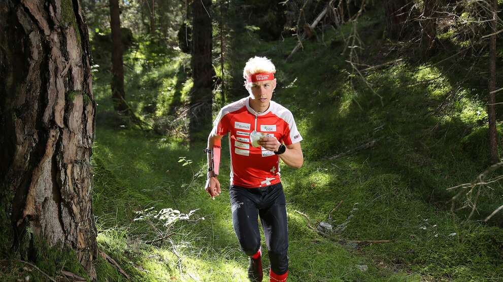 Orienteer in the forest
