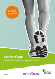 Ortho-Team Laufanalyse Flyer